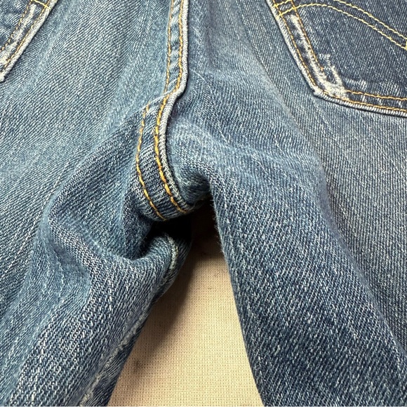Levis 515 Bootcut Jeans Blue Denim Cotton/Lycra Zip 9.5" Leg - Picture 16 of 16